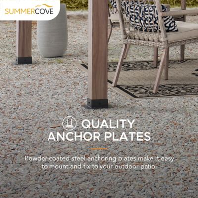 Image showing 6 th SummerCove 12 ft. x 10 ft. Metal Pergola