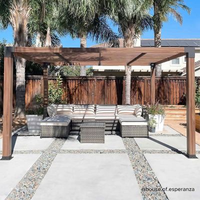 Image showing 7 th SummerCove 12 ft. x 10 ft. Metal Pergola