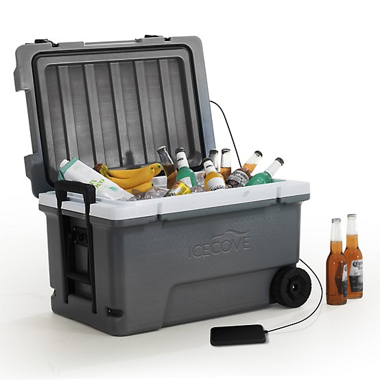 Sunjoy 60 qt. Solar Cooler Portable Insulated Ice Chest with Sunjoy 60 qt. Solar Cooler Portable Insulated Ice Chest with