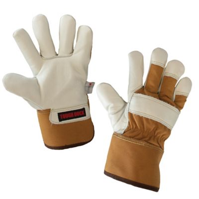 Tough Duck Premium Cowgrain Palm-Lined Fitters Gloves, 1 Pair