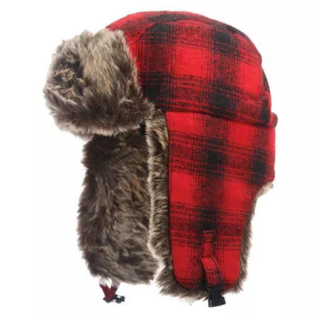 Tough Duck Unisex Adult Plaid Polyester Aviator Hat Beanies & Winter Hats