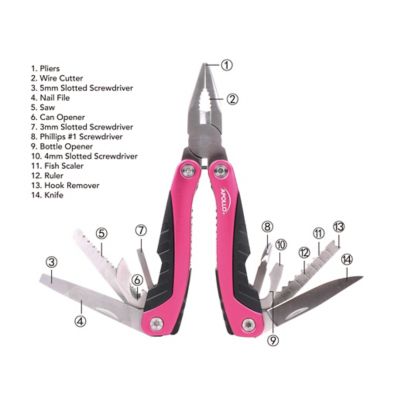 Image showing  14 in. 1 Multi Pliers, Pink