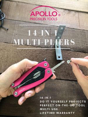 Image showing  14 in. 1 Multi Pliers, Pink