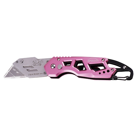 Apollo Tools 4.8 in. Folding Knife, Pink, DT5017P