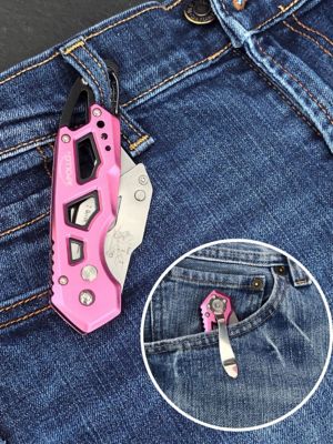 Image showing  4.8 in. Folding Knife, Pink