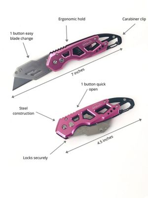Image showing  4.8 in. Folding Knife, Pink