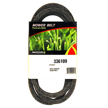 MaxPower Blade to Blade Belt for MTD, Cub Cadet, Troy-Bilt Mowers Replaces OEM No. 754-0371, 954-0371, 754-0371A, 954-0371A