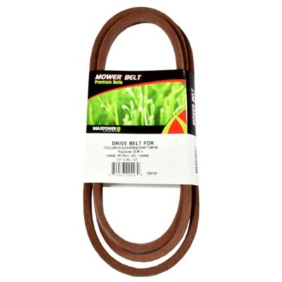 MaxPower Drive Belt for Craftsman, Husqvarna, Poulan Mowers Replaces OEM #'s PP12012, 531307218, 5321449-59