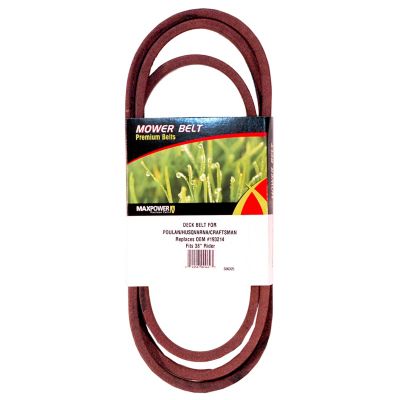 MaxPower Deck Drive Belt for Craftsman, Husqvarna, Poulan Mowers Replaces OEM #'s 532125907, 105732X, 120302X, 125907X