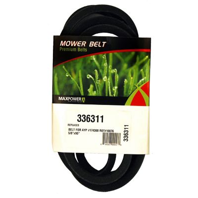 MaxPower Primary Deck Belt for Craftsman, Husqvarna, Poulan Mowers Replaces OEM #'s 5321743-68 and PP13007