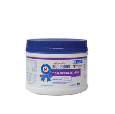 Vets Plus TDN Lactic Acid Bacteria Rockets Probiotic Cattle Supplement, Mini, 50 ct.