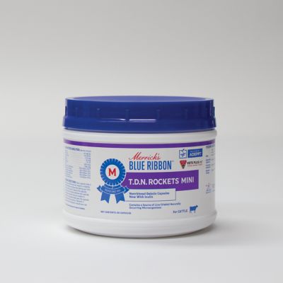 Vets Plus TDN Lactic Acid Bacteria Rockets Probiotic Cattle Supplement, Mini, 50 ct.