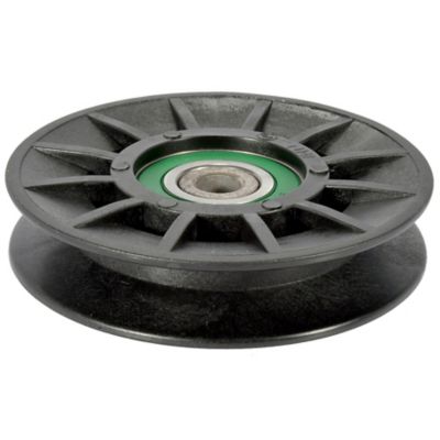 Image showing  V-Idler Pulley For Craftsman, Husqvarna, Poulan Mowers Replaces OEM numbers 194326 and 532194326