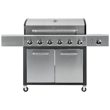 Kenmore Propane Gas 6-Burner XL Grill with Side Burner