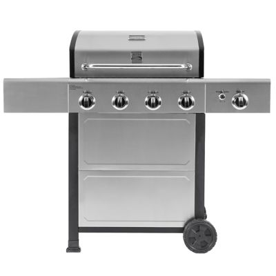 Kenmore Propane 4-Burner Open-Cart Grill with Side Burner -  PG-40406SOL-SE