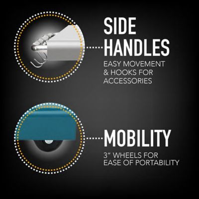 Image showing  3-Burner Propane Gas Grill, Teal