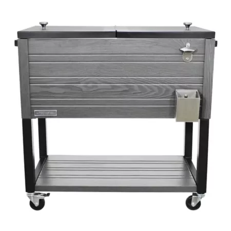 80 quart permsteel Patio Cooler Gray Patio Coolers