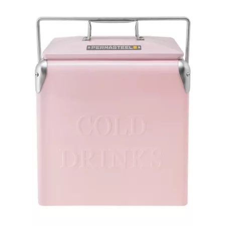 14 quart permsteel Portable Picnic Cooler Pink Patio Coolers