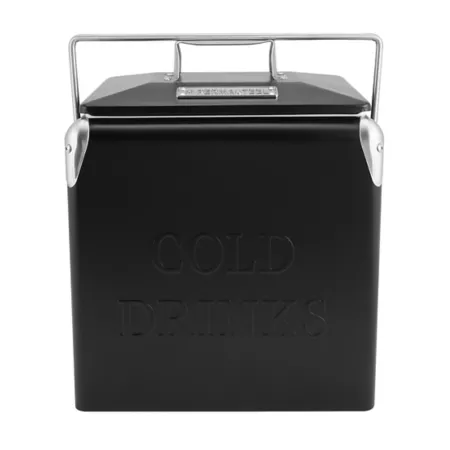 14 quart permsteel Portable Picnic Cooler Black Chest Coolers