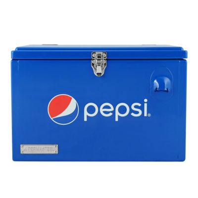 Permasteel 21 qt. Officially Licensed Pepsi Small Portable Cooler, Blue
