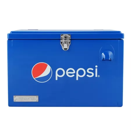 Permsteel 21 quarts Officially Licensed Pepsi Small Portable Cooler Blue Patio Coolers