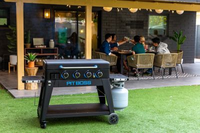 Image showing  4-Burner Ultimate Lift-Off Propane Gas Flat Top Griddle, 647 sq. in., Black