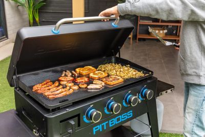 Image showing 5 th Pit Boss 4-Burner Ultimate Lift-Off Propane Gas Flat Top Griddle, 647 sq. in., Black