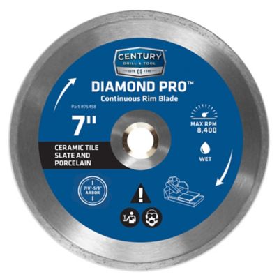 Century Drill & Tool 7 in. Diamond Continuous Rim Saw Blade