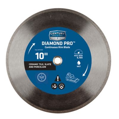 Century Drill & Tool 10 in. Diamond Continuous Rim Saw Blade