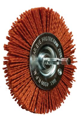 Century Drill & Tool Nylon Coarse Radial Brush, 4 in.