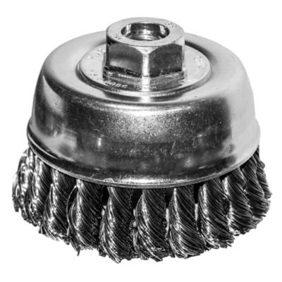 Century Drill & Tool 6 in. 5/8 x 11 in. Coarse Knot Cup Brush