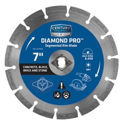 Century Drill & Tool 7 in. Diamond Segmented Rim Saw Blade