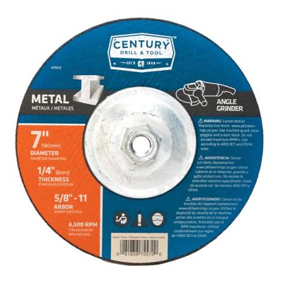 Century Drill & Tool Grinding Wheel Type 27 Metal 7 x 1/4