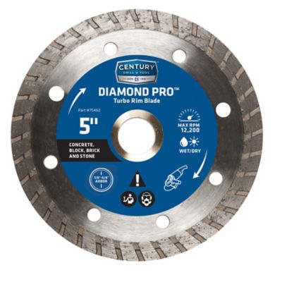 Century Drill & Tool 5 in. Diamond Turbo Rim Saw Blade