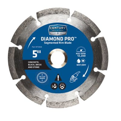 Century Drill & Tool 5 in. Diamond Segmented Rim Saw Blade