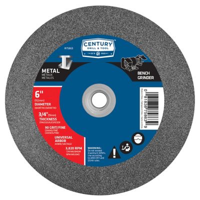 Century Drill & Tool Grinding Wheel 6 x 3/4 Fine 120 Grit