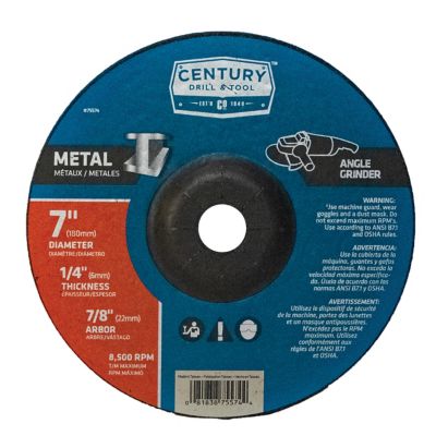 Century Drill & Tool Grind Wheel Type 27 Metal 7 x 1/4 x 7/8