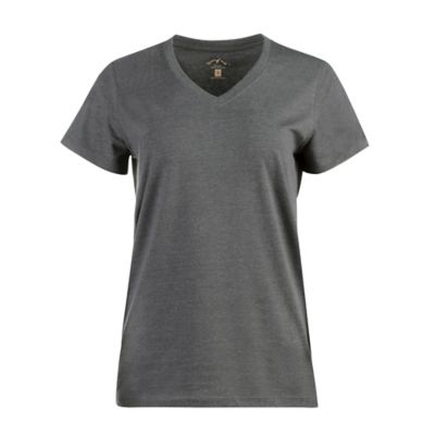 Blue Mountain Women's Short Sleeve V Neck T Shirt