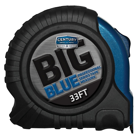 Century Drill & Tool 1.25 in. x 33 ft. Tape Measure, Big Blue