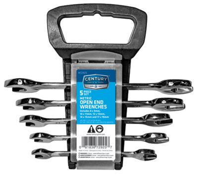 Century Drill & Tool 5 pc. Wrench Set, Open-End Metric