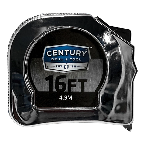Century Drill & Tool 3/4 in. x 16 ft. Tape Measure, Classic Series