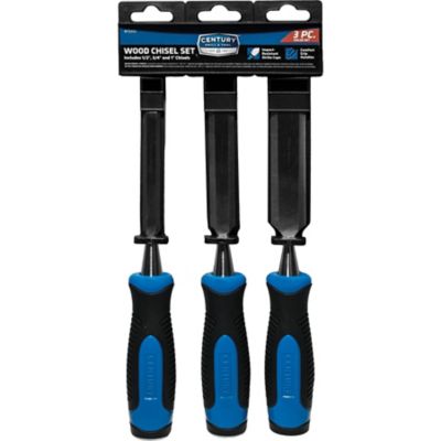 Century Drill & Tool Wood Chisel Set, Professional, 3 pc.