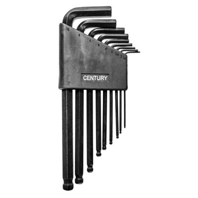 Century Drill & Tool Hex Key Wrenches Sae Metric 9Pc Set