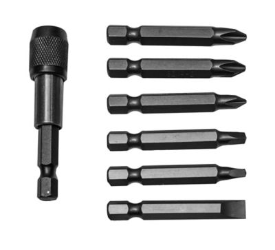 Image showing  7 pc. Quick Change Bit & Holder Set
