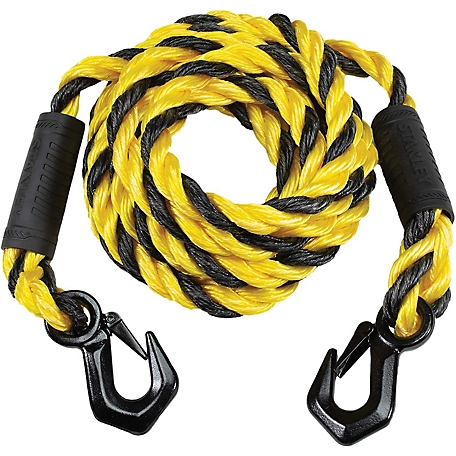Stanley 5/8 in. x 15 ft. Tow Rope with Tri-Hook, 2,400 lb. Safe Work Load