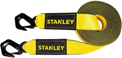 Stanley 2 in. x 30 ft. Tow Strap with Tri-Hook, 3,000 lb. Safe Work Load