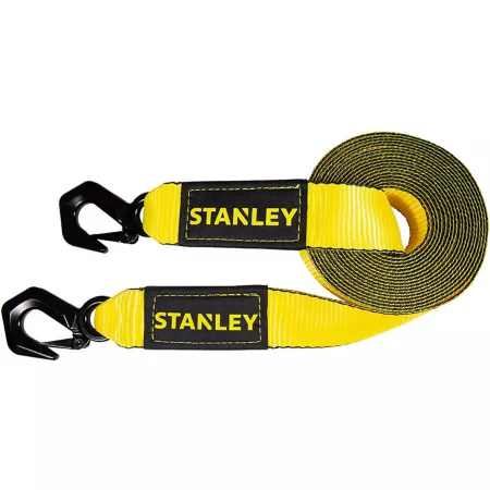 Stanley 2" x 30' Tow Strap with Three Hooks 3 000 lb Safe Working Load Recovery Straps & Ropes