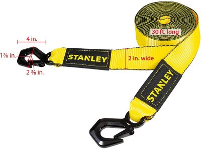 Image showing  2 in. x 30 ft. Tow Strap with Tri-Hook, 3,000 lb. Safe Work Load