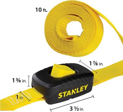Image showing  1 in. x 10 ft. Enclosed Cambuckle Tie-Down Straps, 2-Pack, 1200 LB. Break Strength, S2001