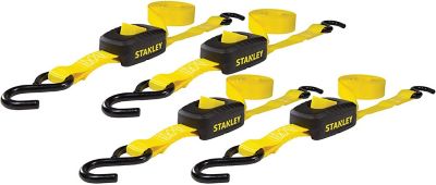 Stanley 1 in. x 10 ft. Enclosed Cambuckle Tie-Down Strap 4 PC Set, 1200 LB. Break Strength